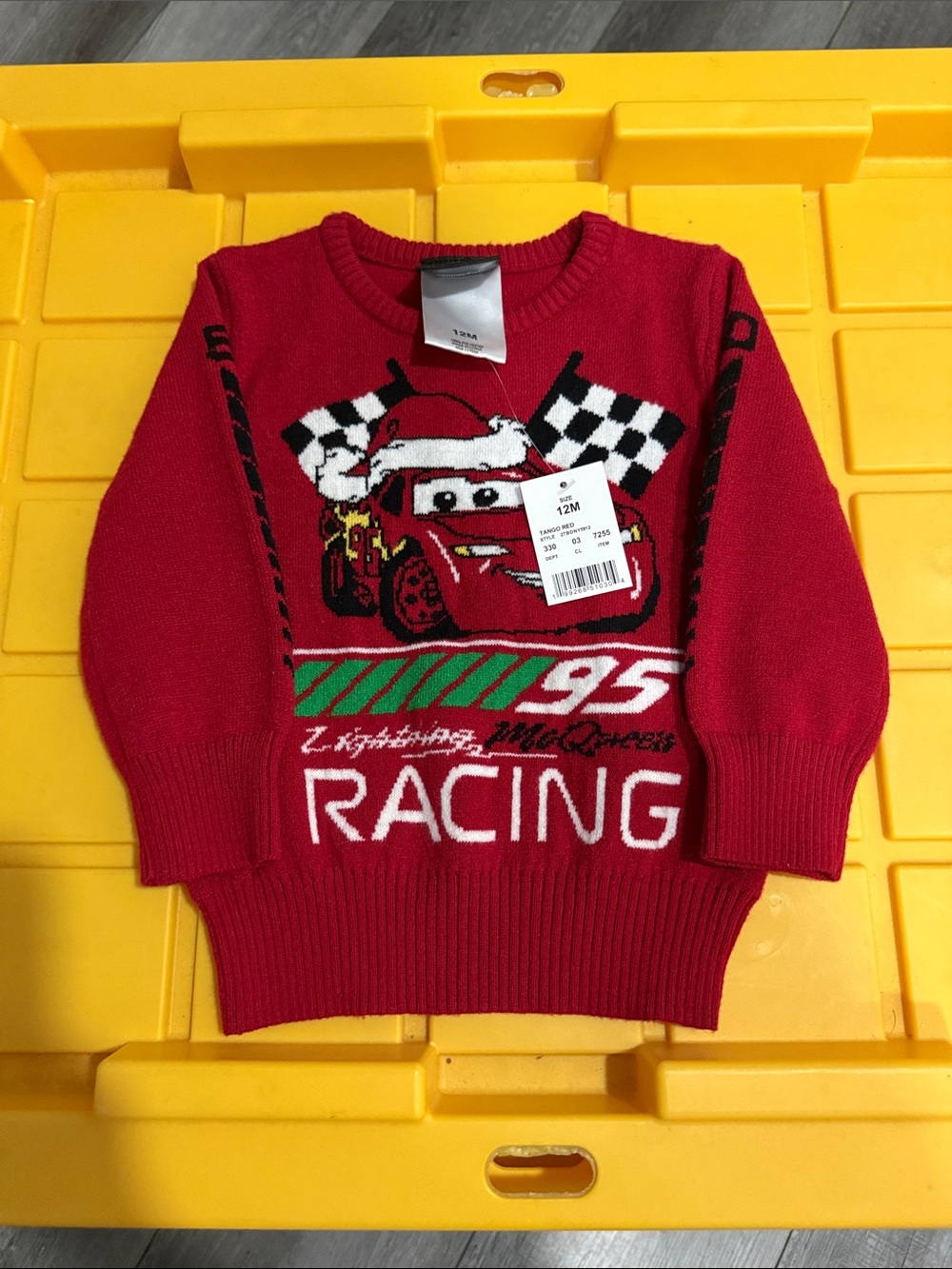Disney Cars Lightning McQueen Sweater Top